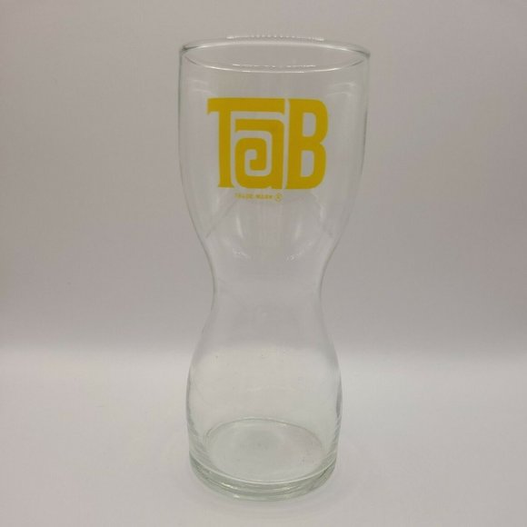 Enjoy Tab Trademark Curved Drinking Glass Vtg Hourglass  Coca Cola Soda Promo 7" - Picture 2 of 4